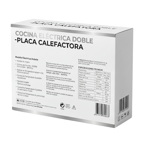 Cocina Eléctrica Portátil 100% eléctrica